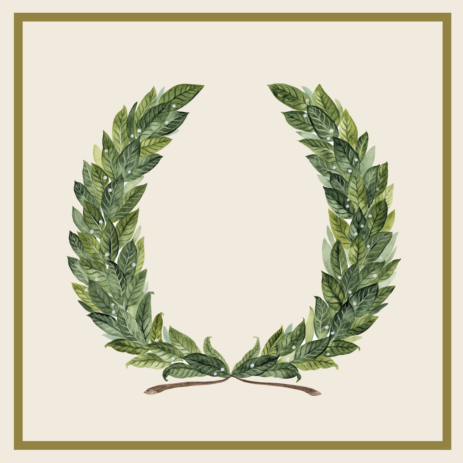 Laurel Wreath Cocktail Napkins