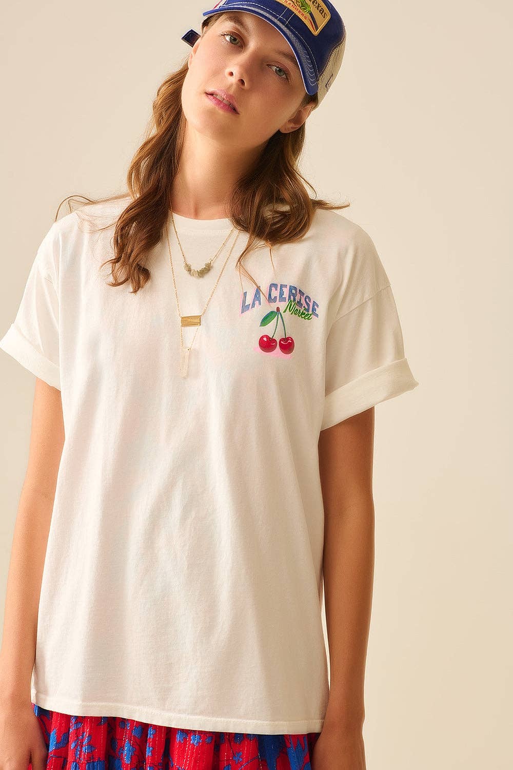 La Cerise Market White Tee