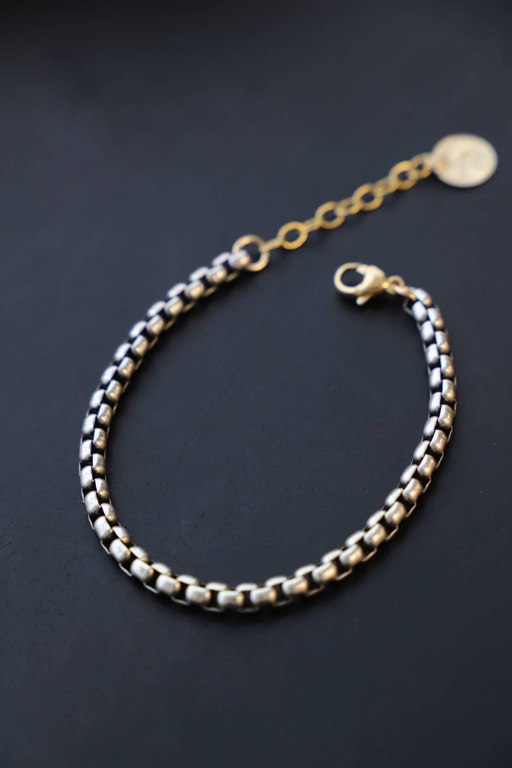 Nova Round Box Chain Bracelet