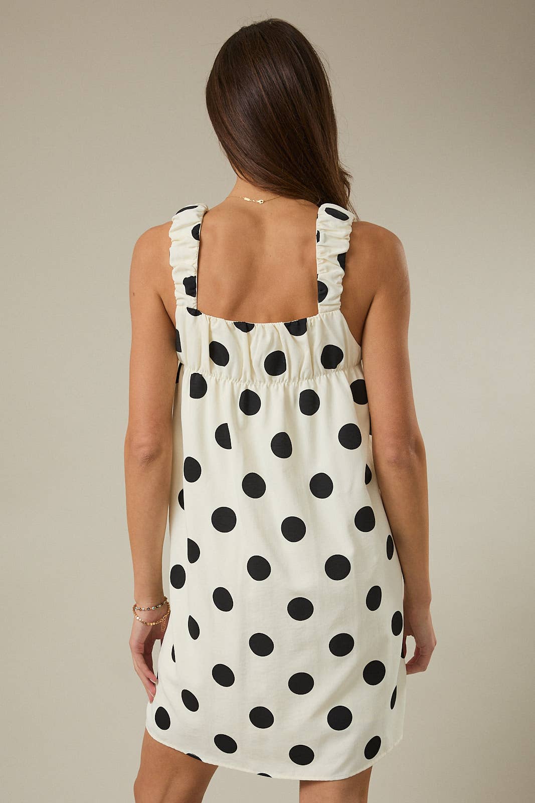 Bold Polka Dot Mini Dress