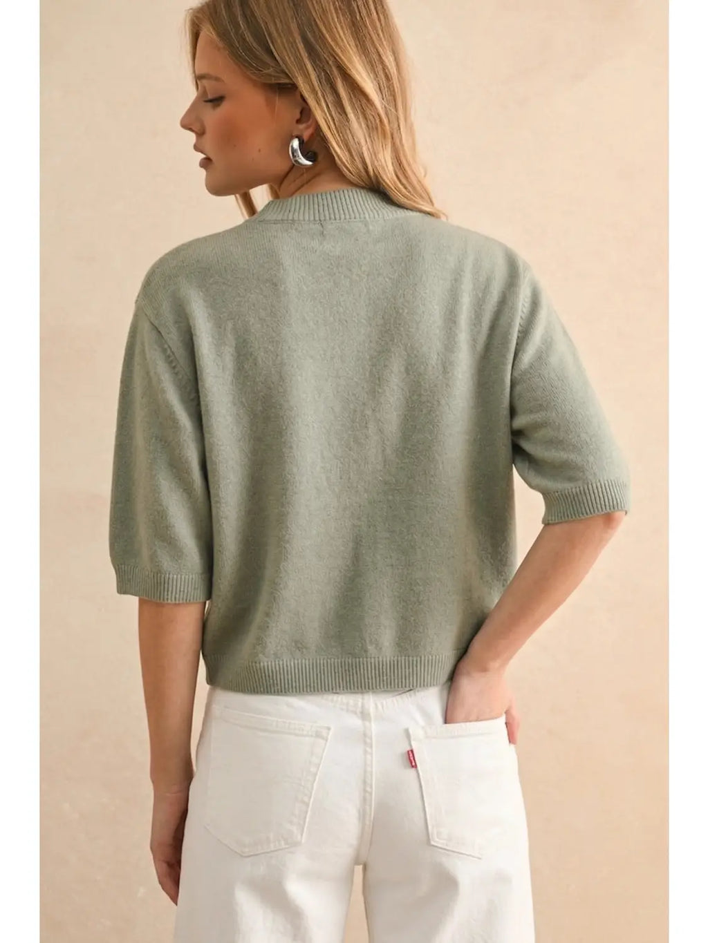 Short Sleeve Sweater Top