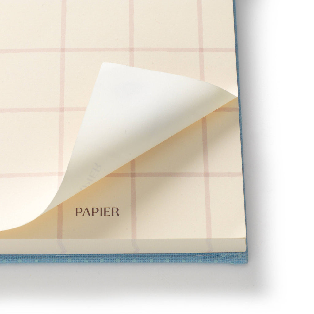 Dot & Check Fabric Hardcover Notepad