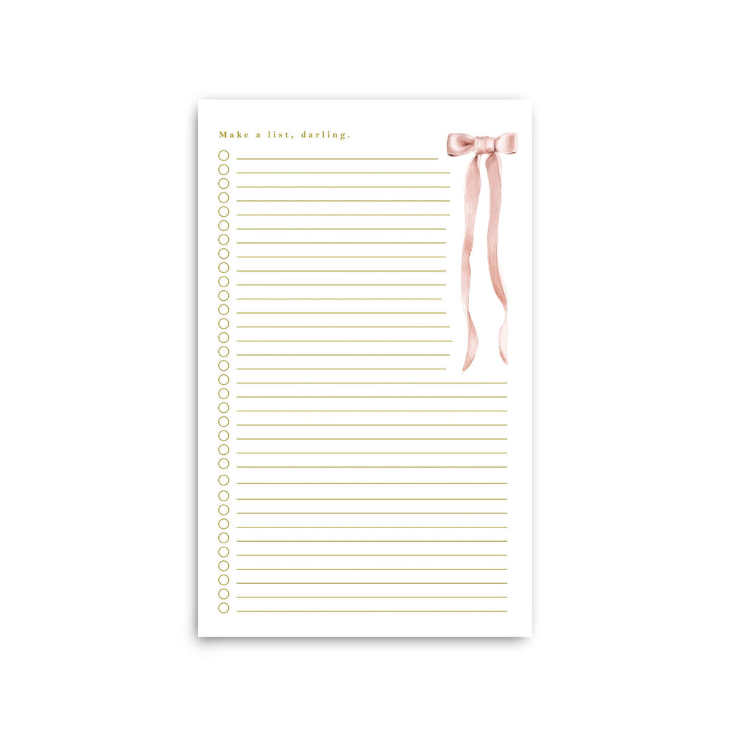 Make a List Darling Notepad