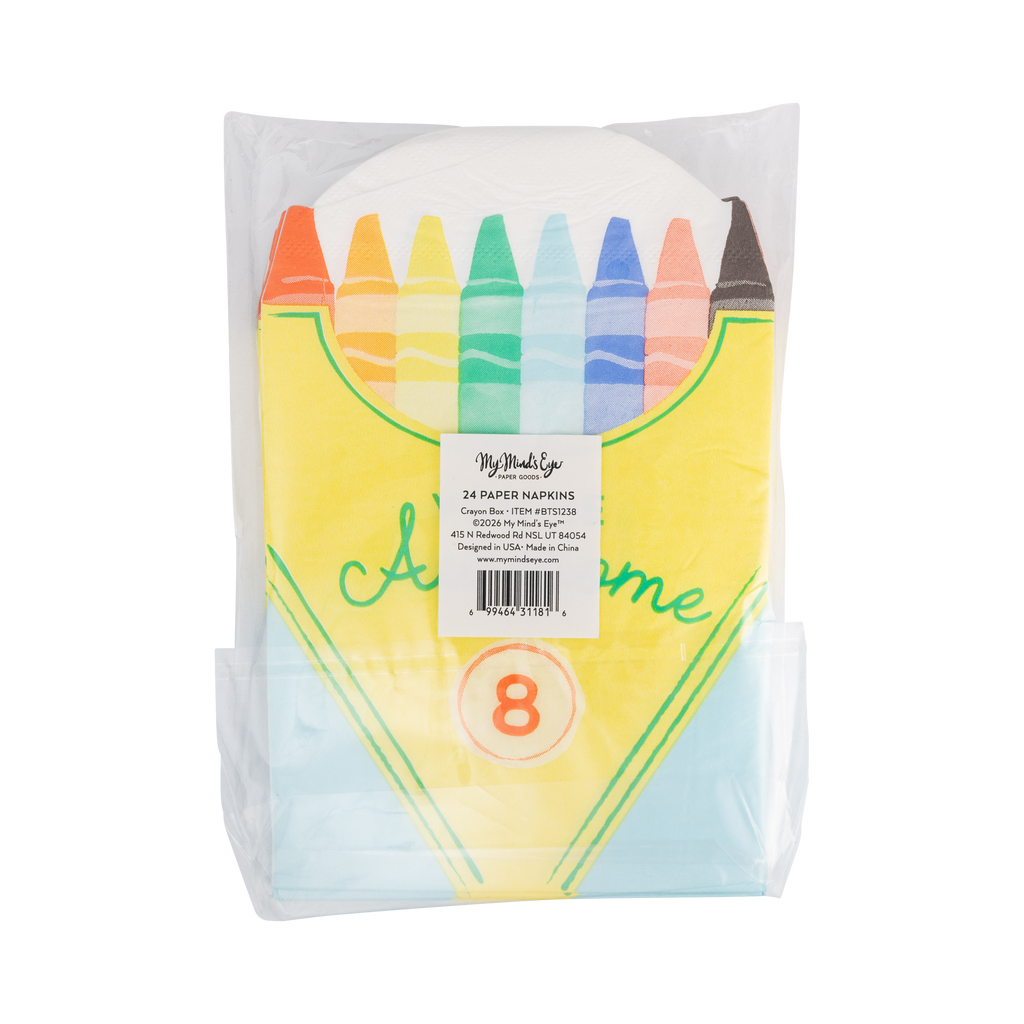 Crayon Box Shaped Dinner Napkins