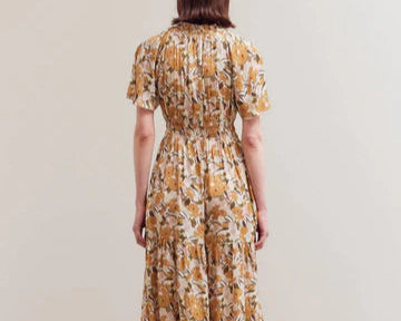 Raglan Sleeve Tier Maxi Dress