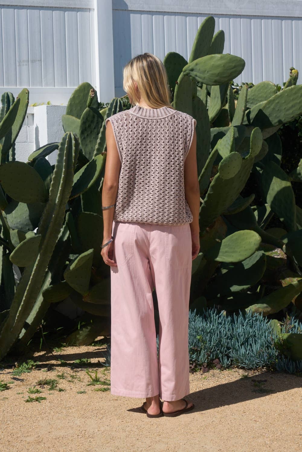 Drawstring Wide Leg Casual Pants