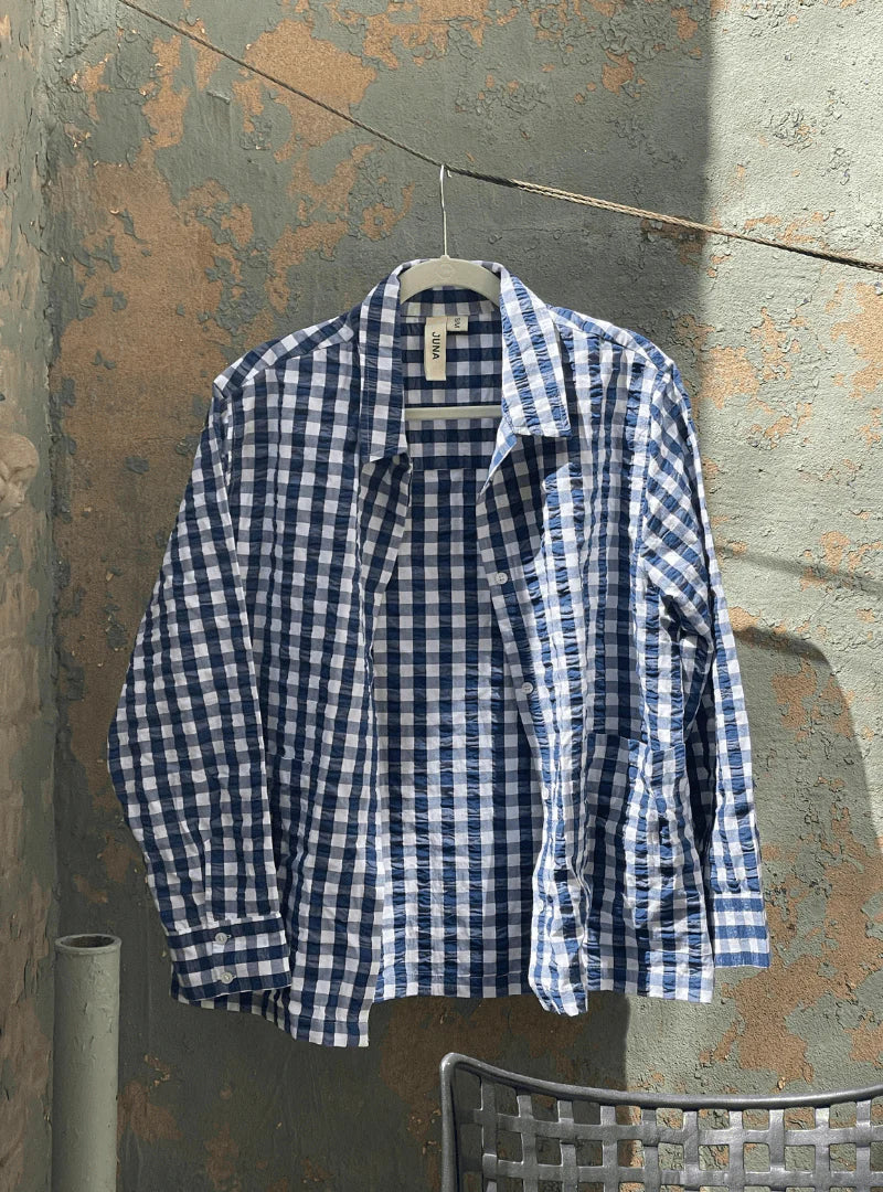 Bianca Gingham Lounge Shirt