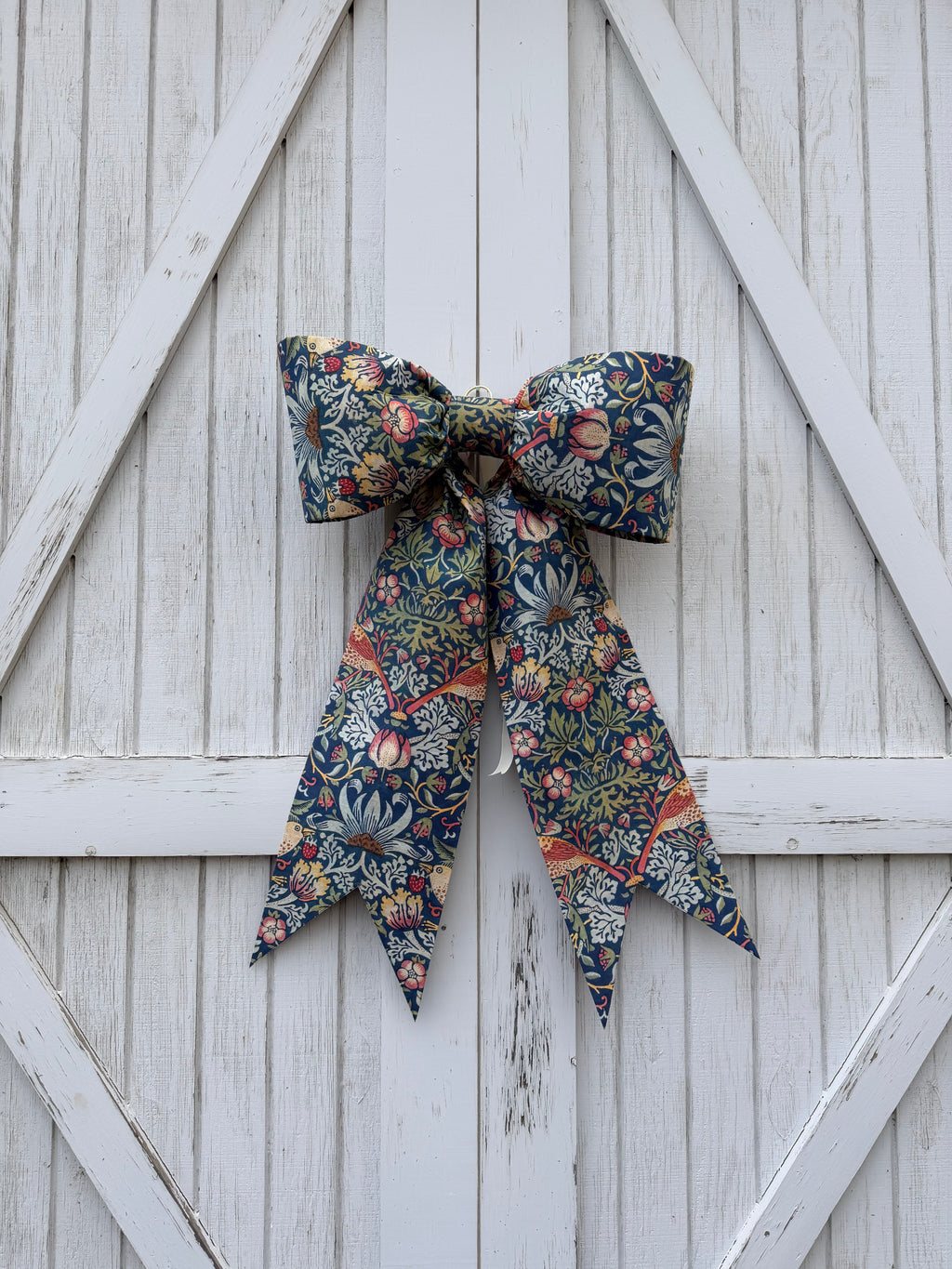 Blue Harvest Bird Door Bow