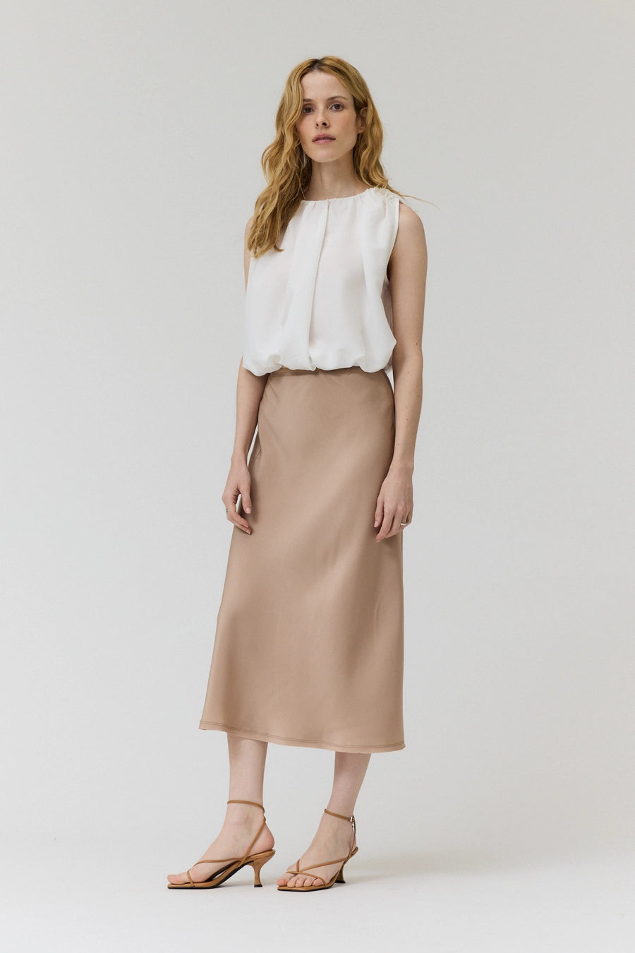Satin Mermaid Fit Skirt