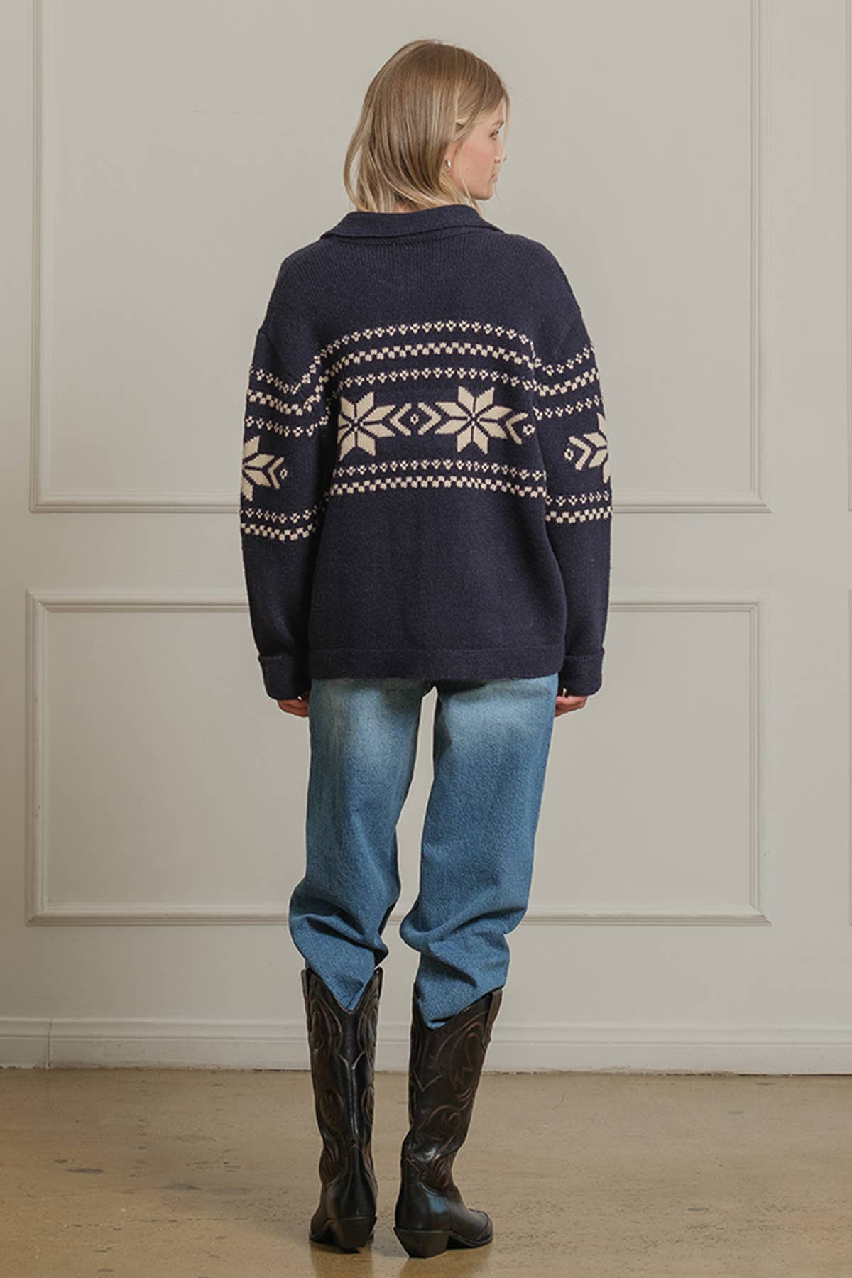 Nordic Snowflake Cardigan