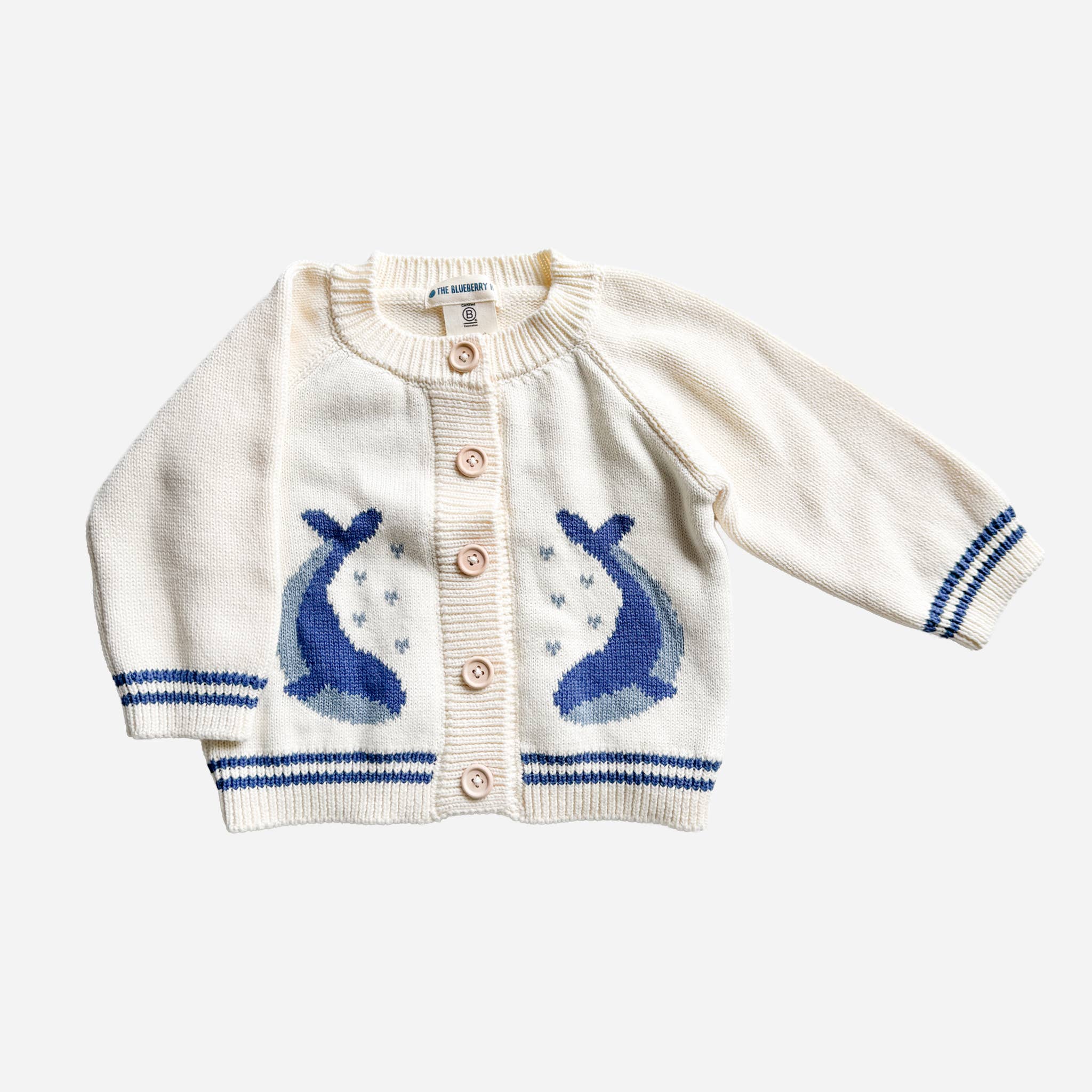 Cotton Whale Cardigan Nautical Baby Newborn Kid Spring Gift