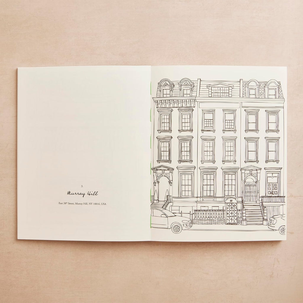 Zoé de Las Cases New York: a collection of beautiful city scenes to colour in