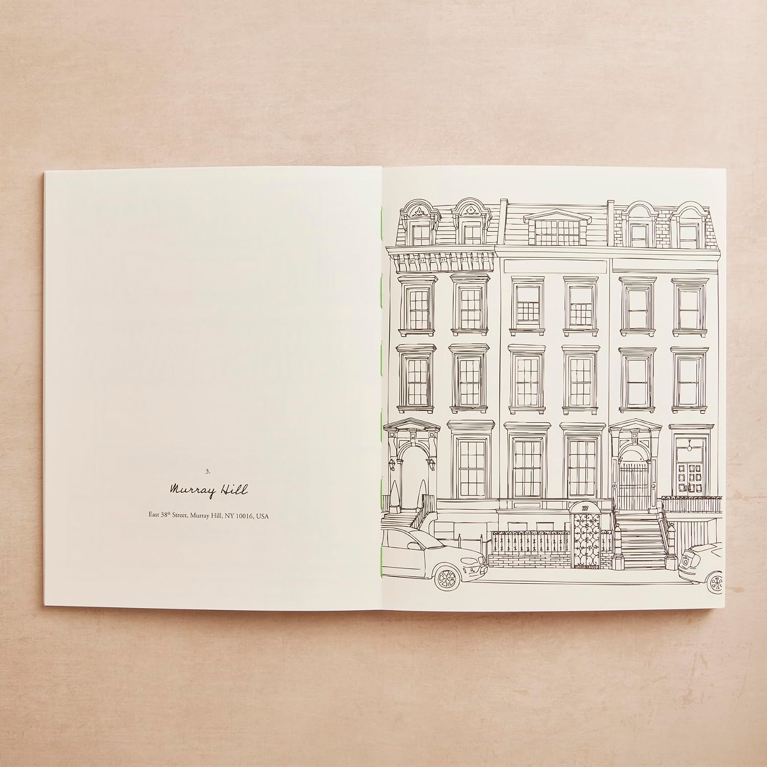 Zoé de Las Cases New York: a collection of beautiful city scenes to colour in