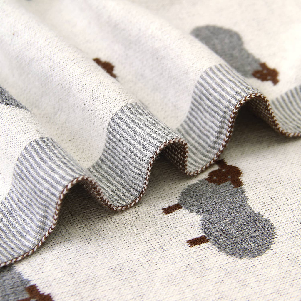 Sheep Receiving Swaddle Baby Blanket