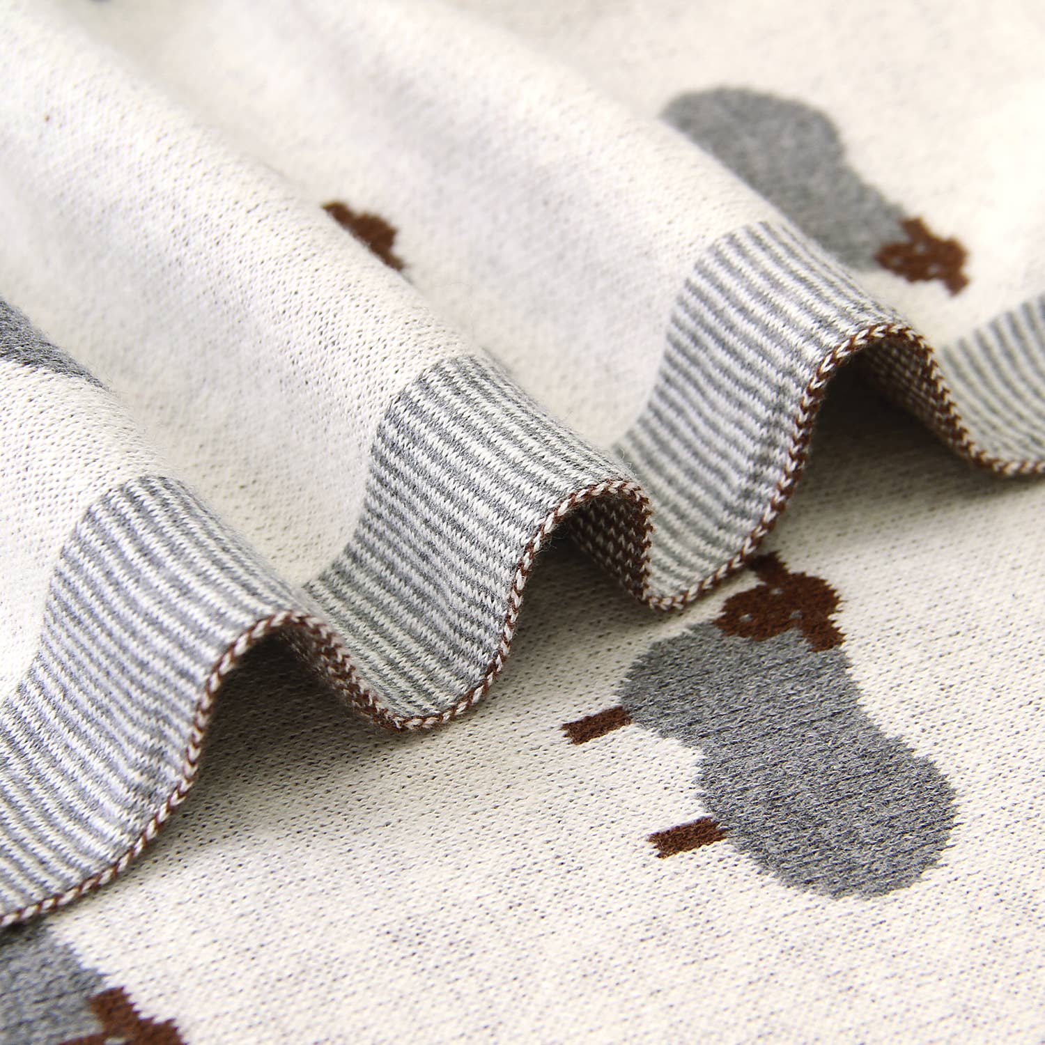 Sheep Receiving Swaddle Baby Blanket