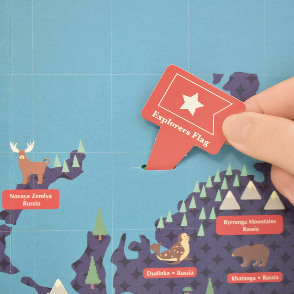 Create Your Own Giant World Map - Interactive map kit