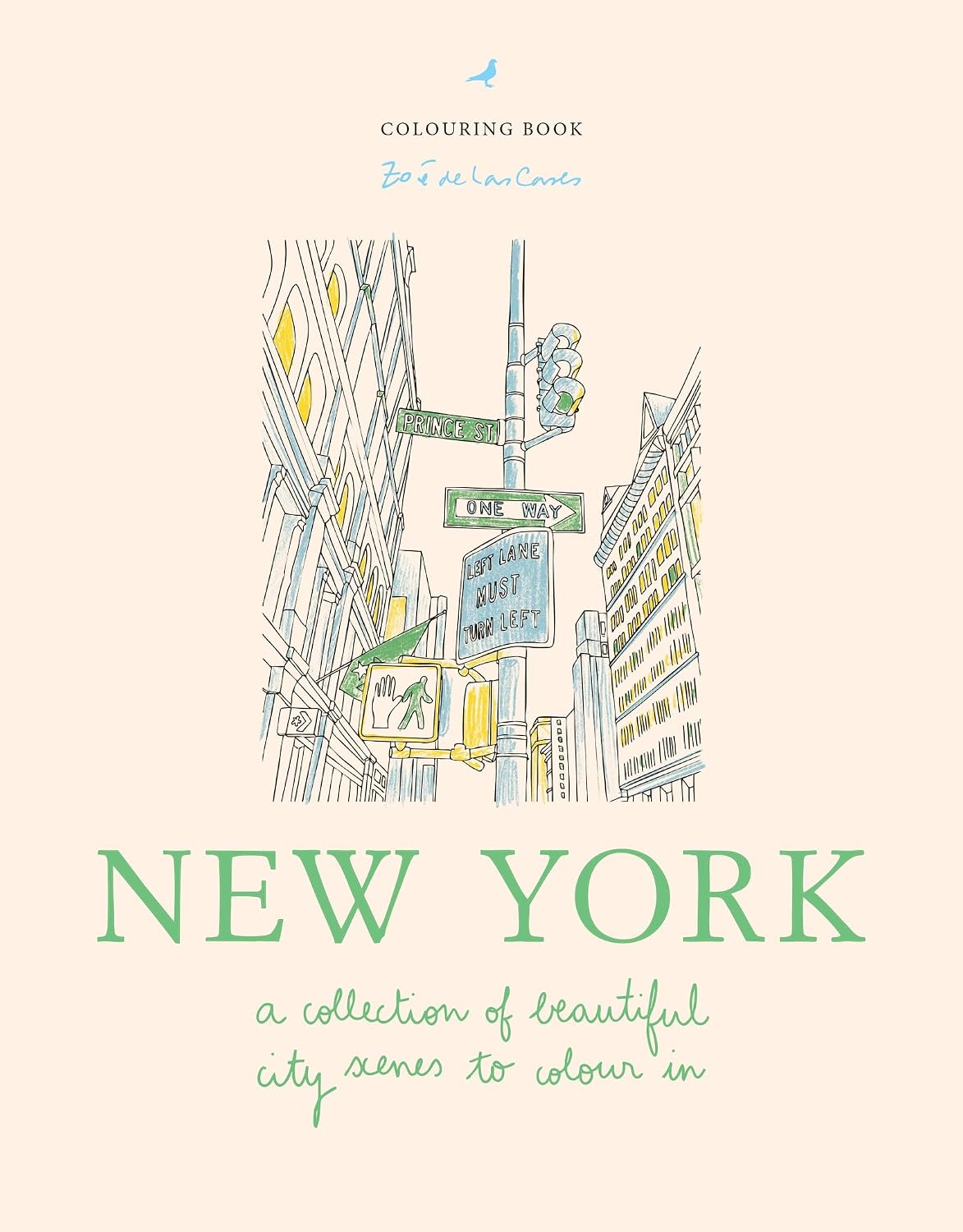 Zoé de Las Cases New York: a collection of beautiful city scenes to colour in