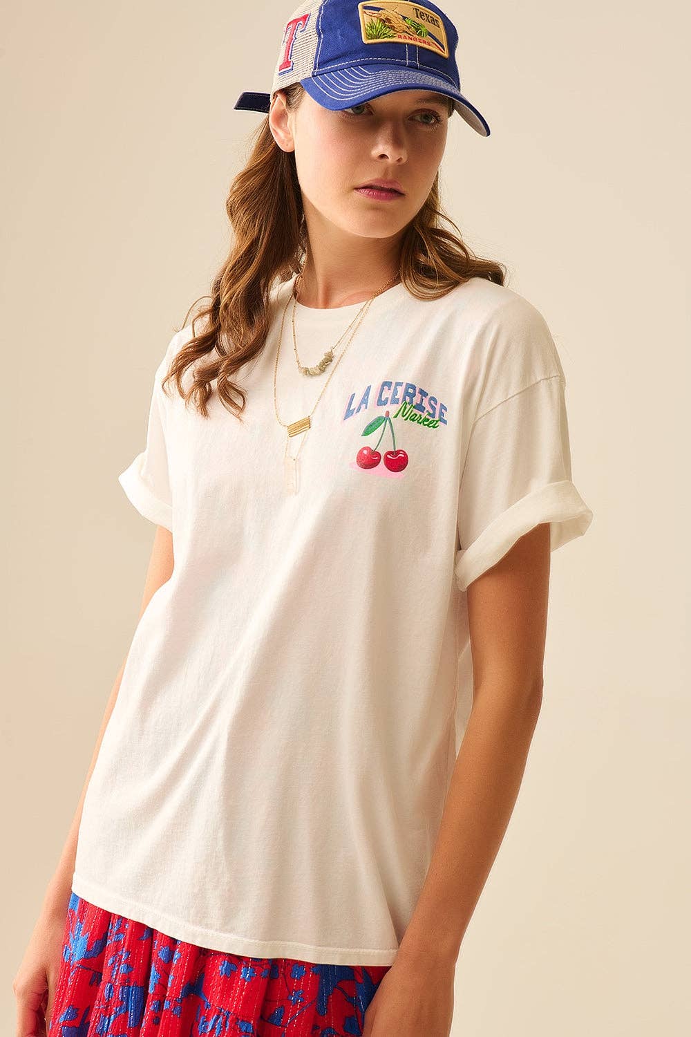 La Cerise Market White Tee