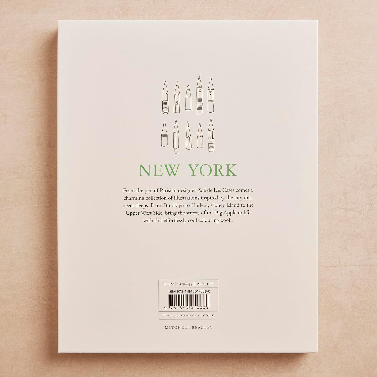 Zoé de Las Cases New York: a collection of beautiful city scenes to colour in