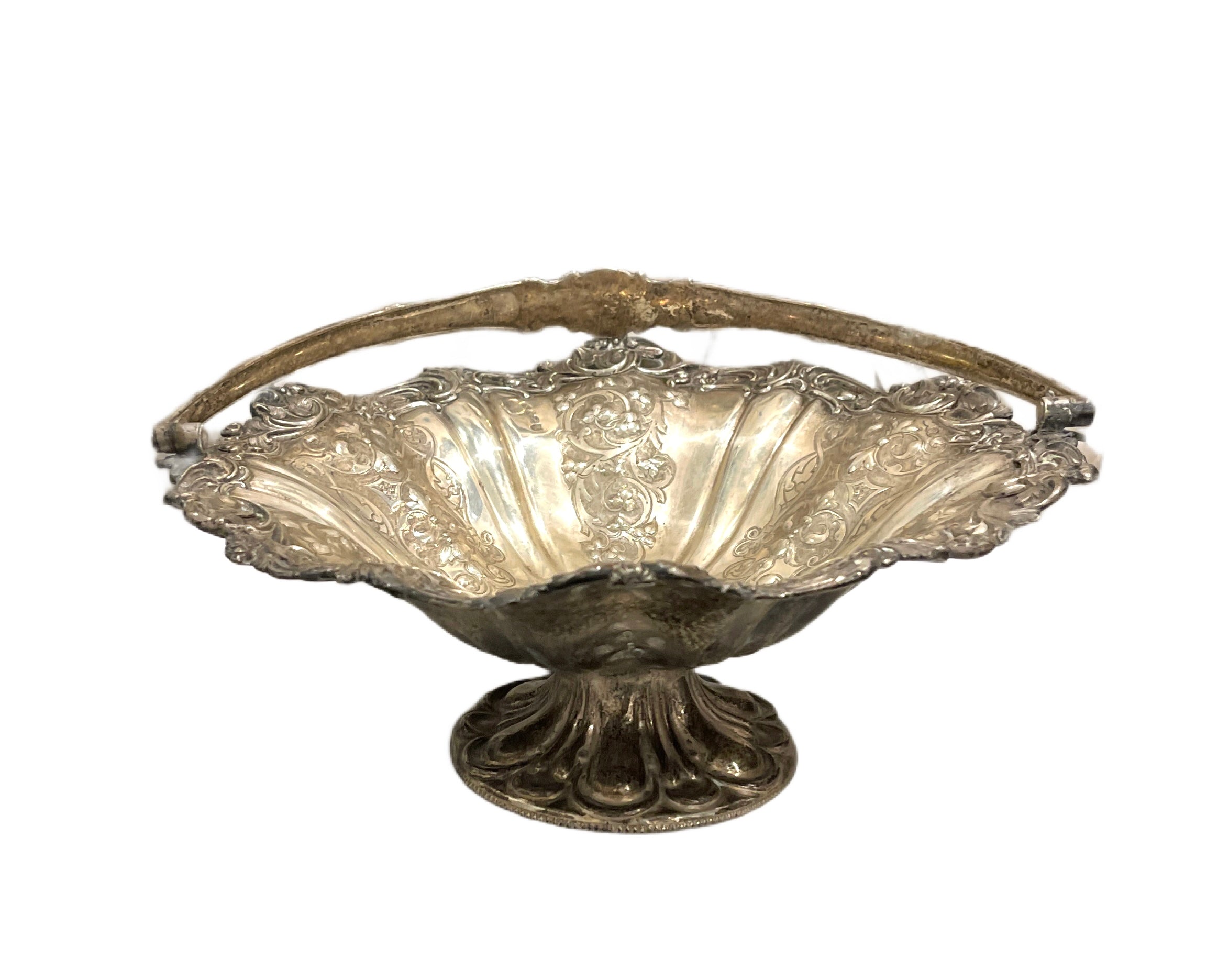 Vintage Sterling Silver Basket