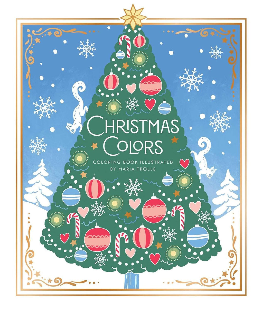 Christmas Colors: Hardcover Adult Coloring Book