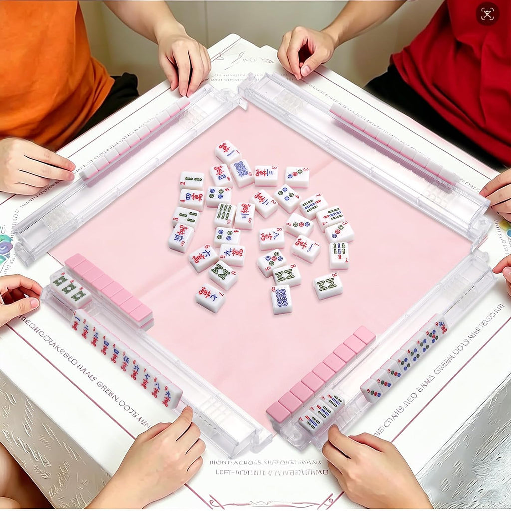 Mahjong Rack and Pushers Set