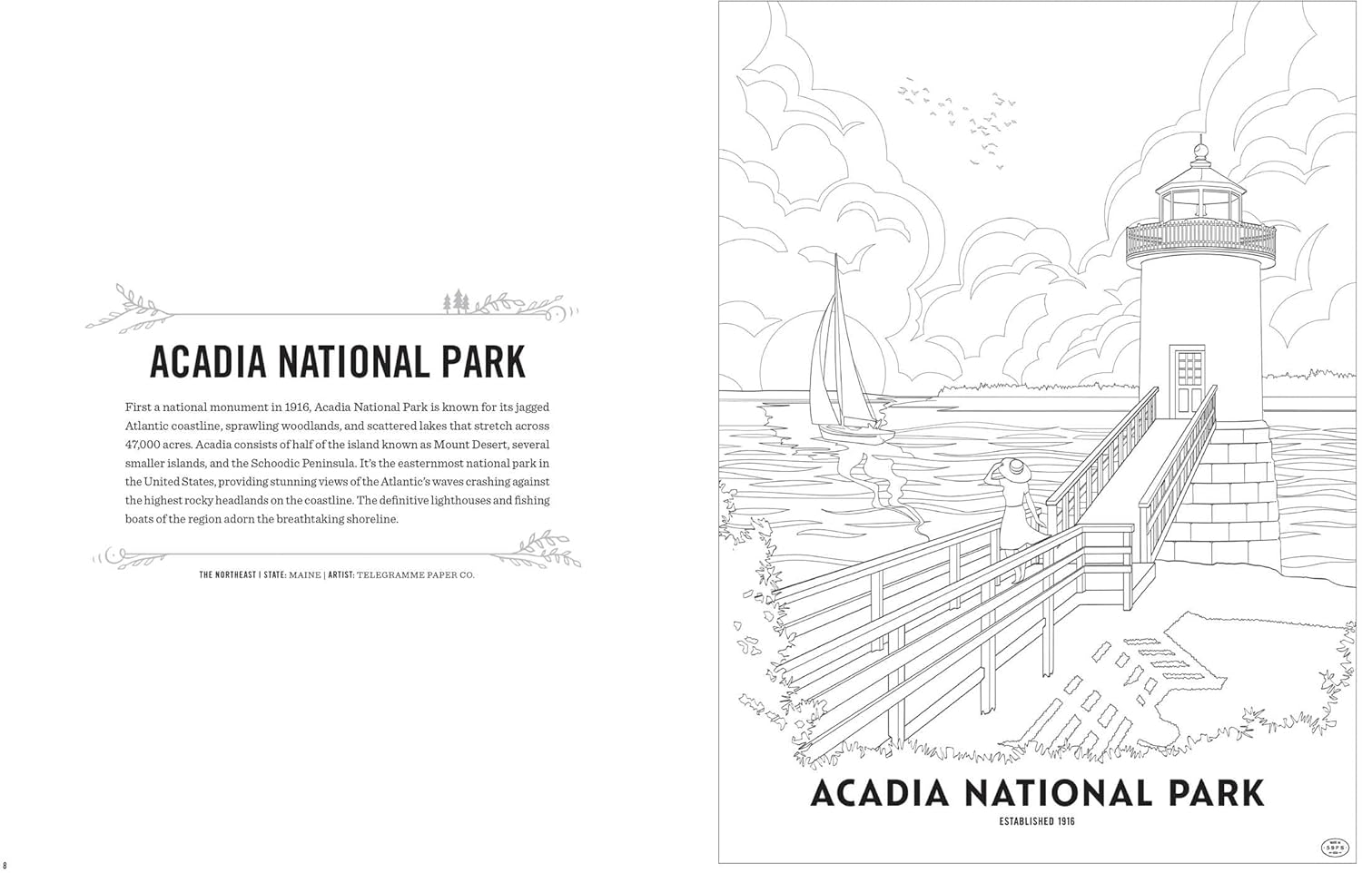 The Art of the National Parks Coloring Book Kit