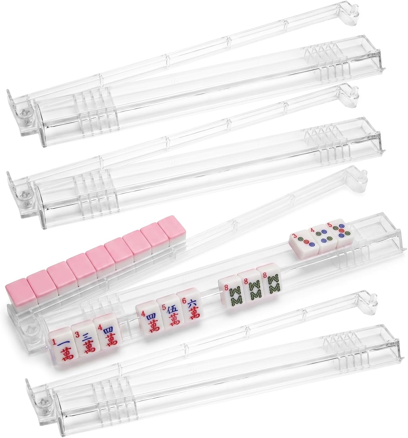 Mahjong Rack and Pushers Set