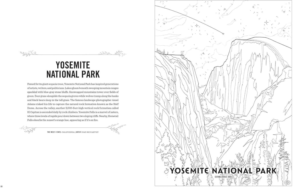 The Art of the National Parks Coloring Book Kit