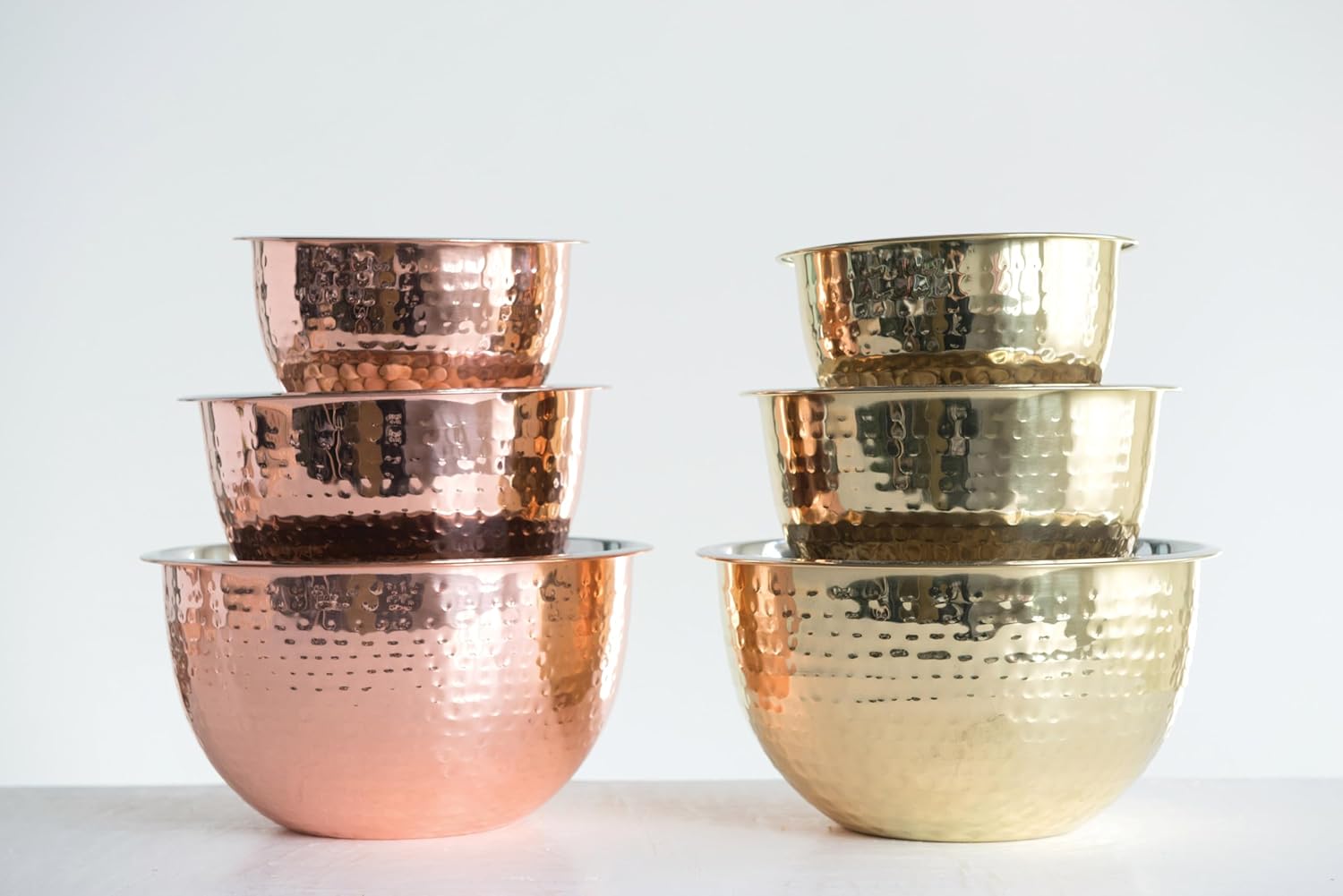 Copper Mixing Bowls- Set of 3