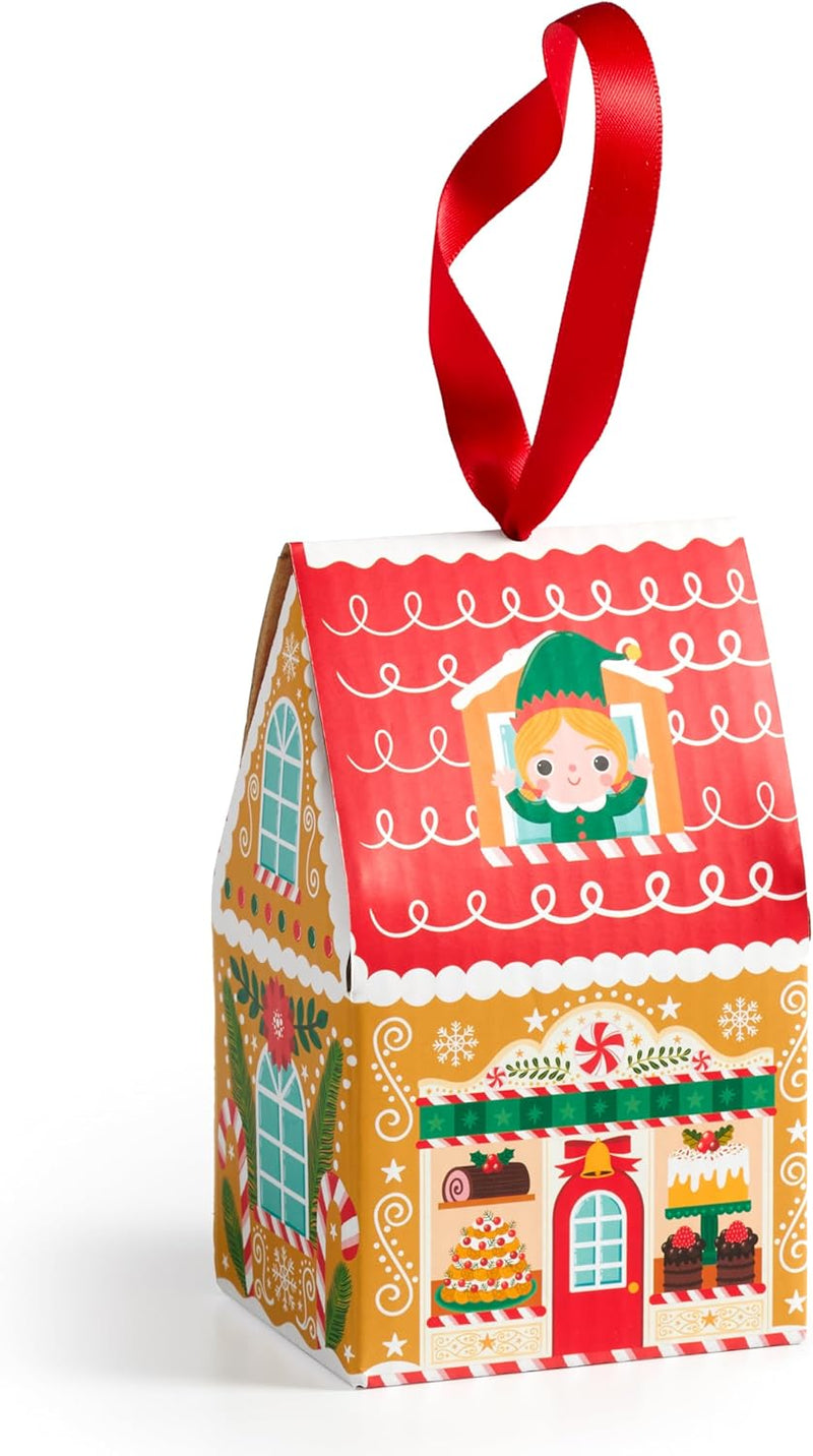 Santa's Bakery House Shaped Mini Puzzle Ornament