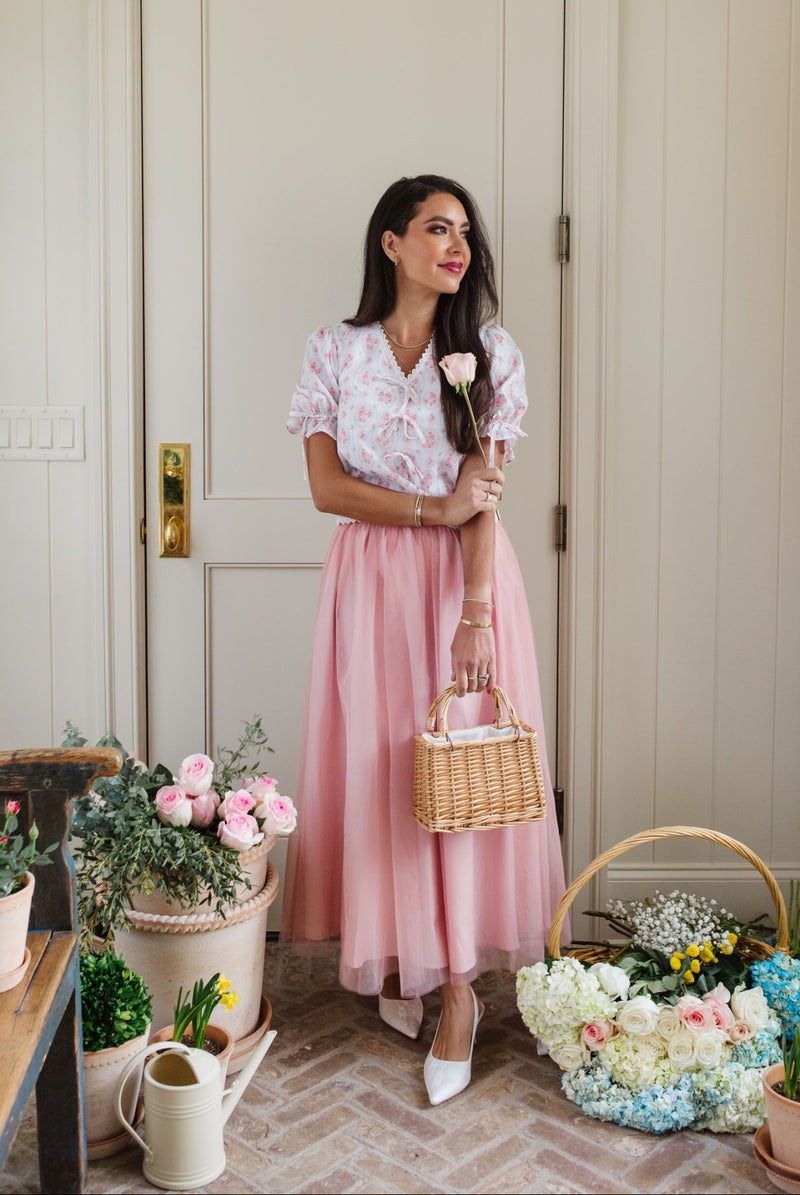 Cara Fox Brigitte Skirt in Blush