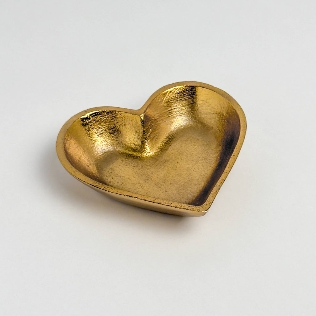 Gold Heart Trinket Bowl