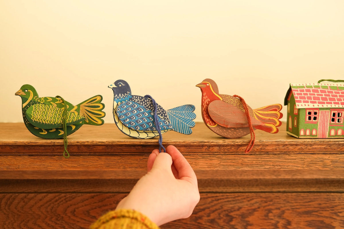 Dove Blue Bird Paper Ornament