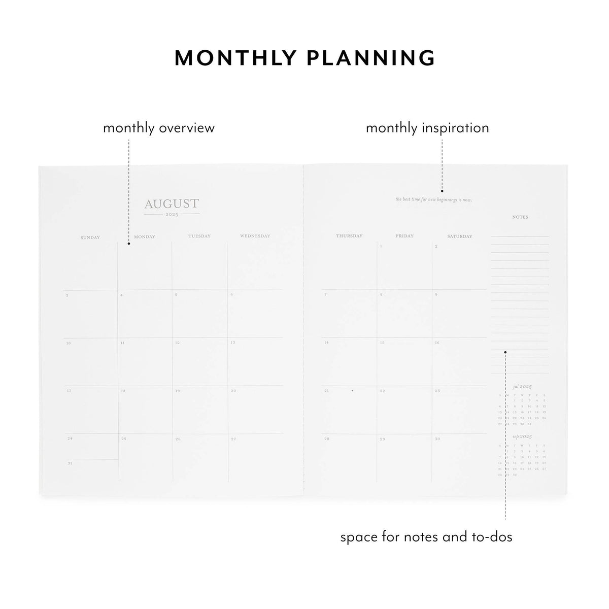 2027 Monthly Planner in Dusty Blue Floral