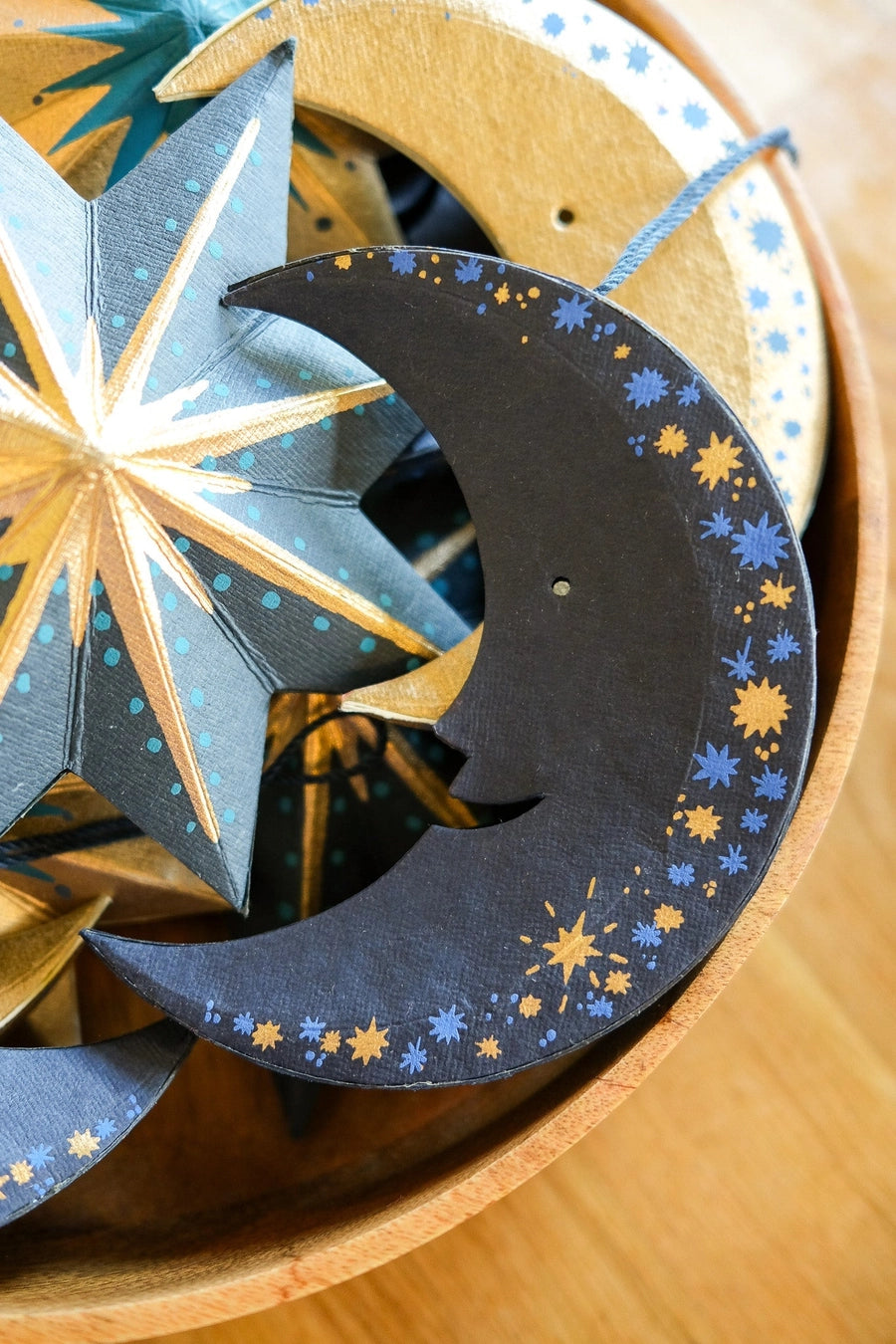 Midnight Man on the Moon Paper Ornament