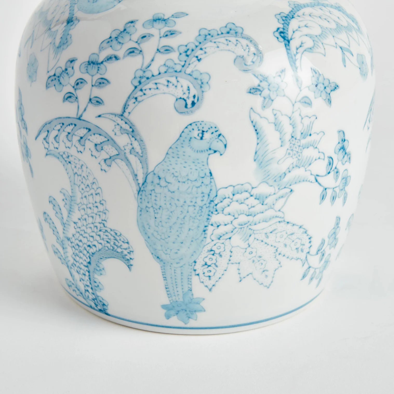 Monarch Parrot Lidded Jar