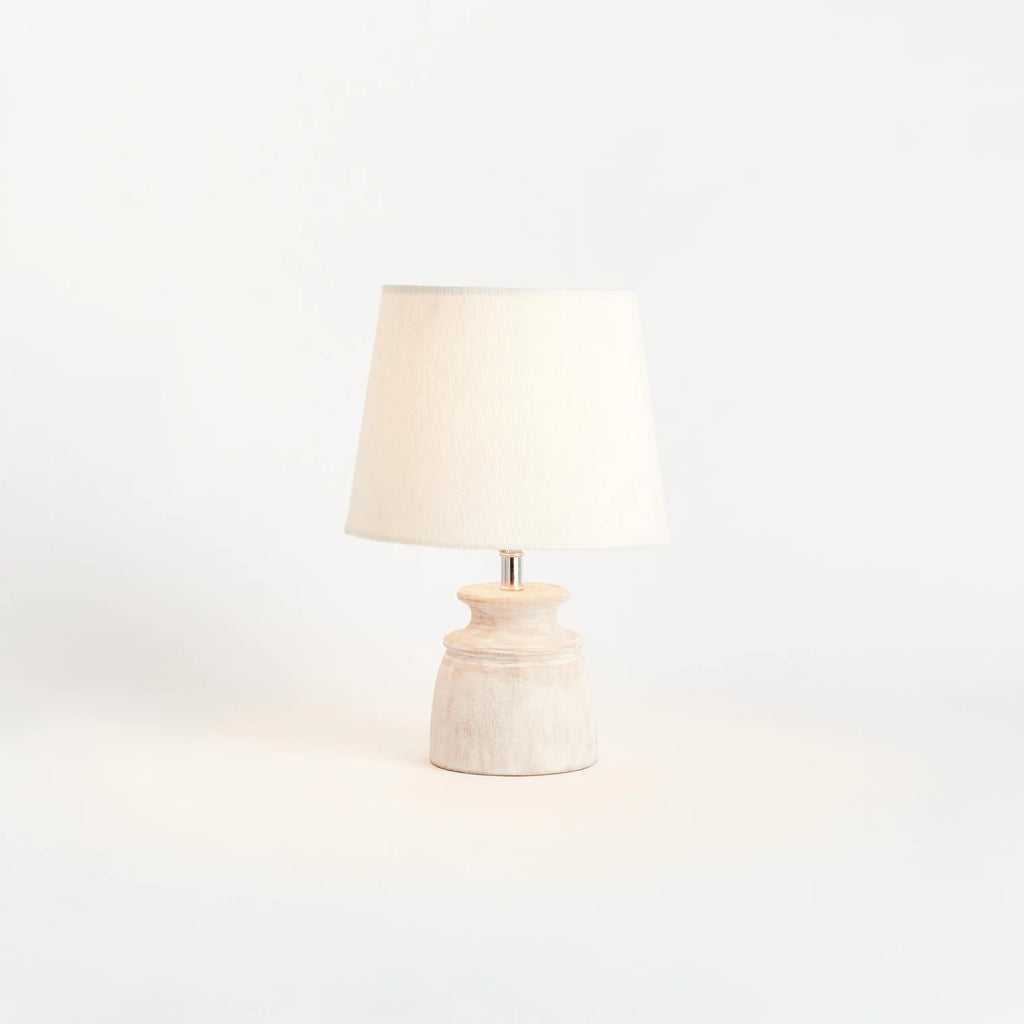 Whitewash Benji Lamp