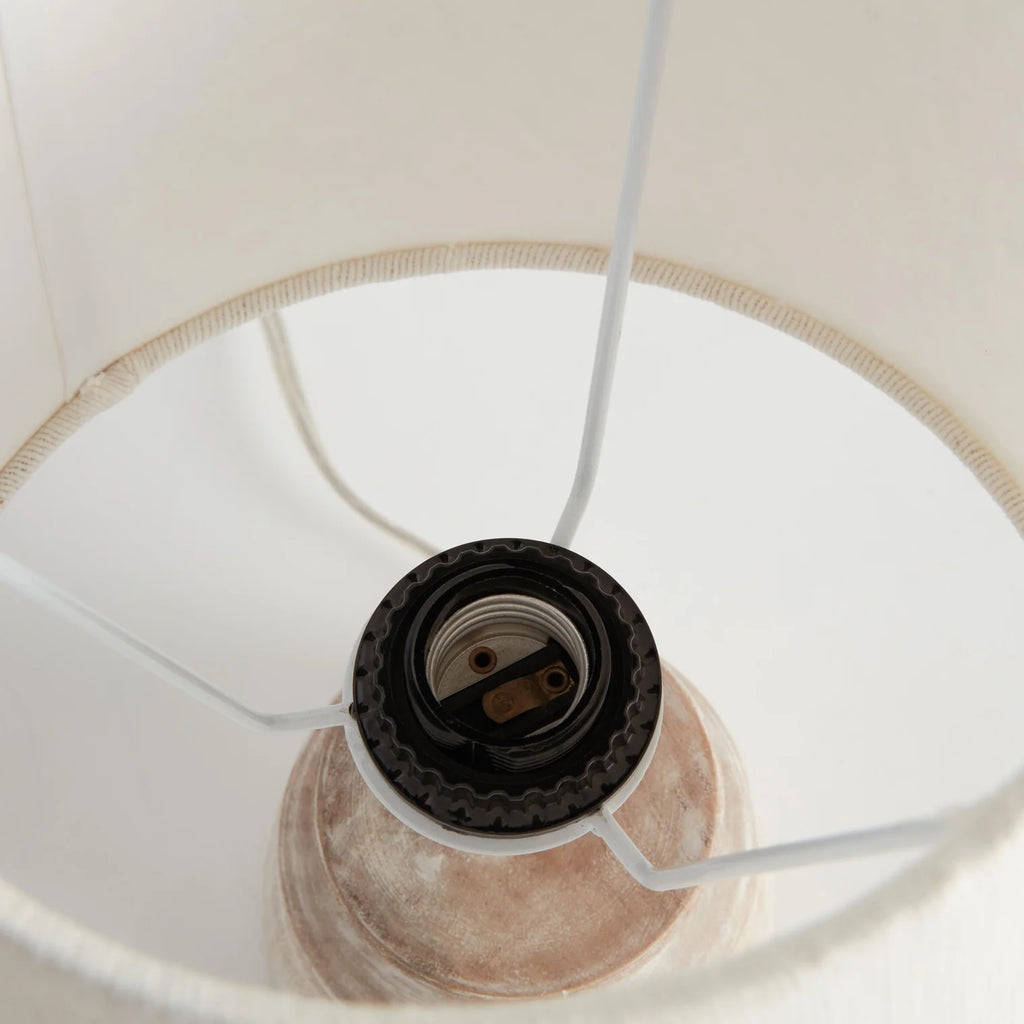 Whitewash Benji Lamp