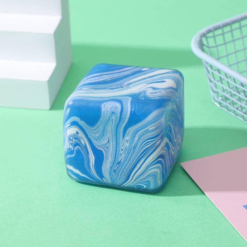 Marble Ice Cube Squishy Stress Relief Toy