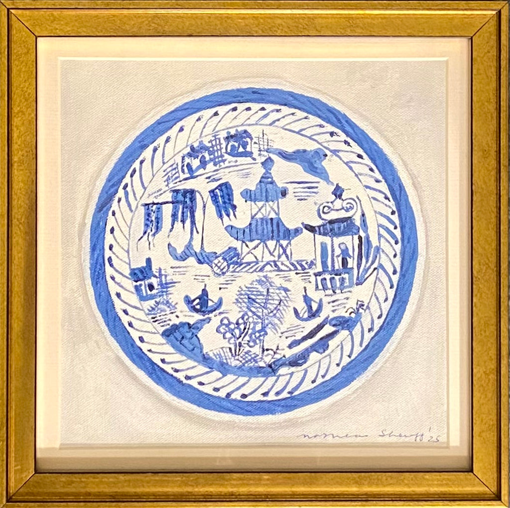 Blue and White Plate