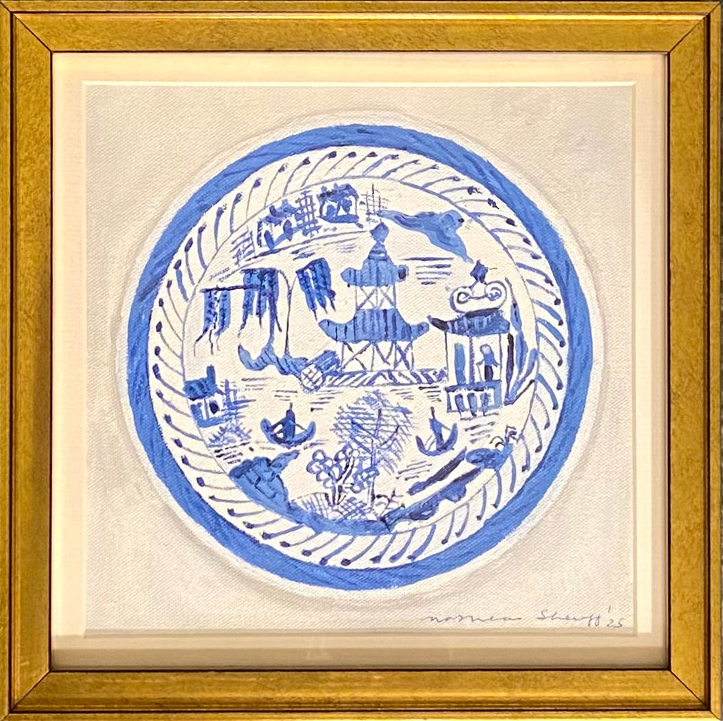 Blue and White Plate