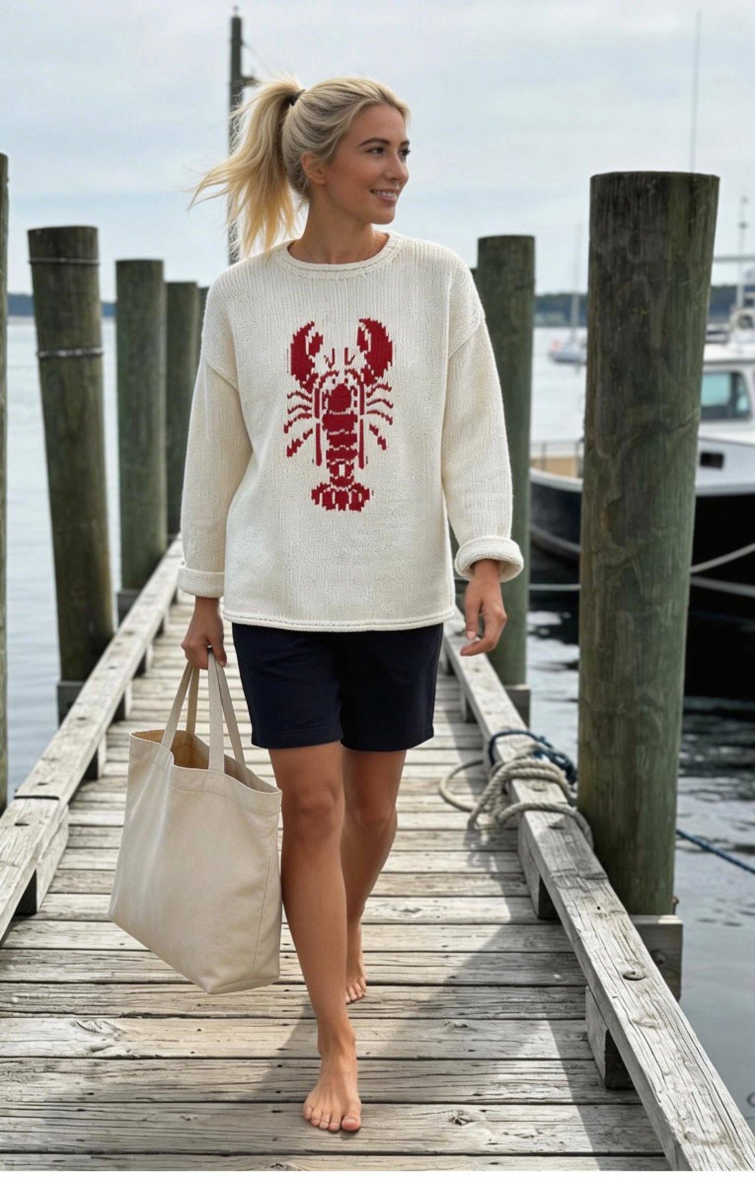 Chloe Lobster Rollneck Sweater