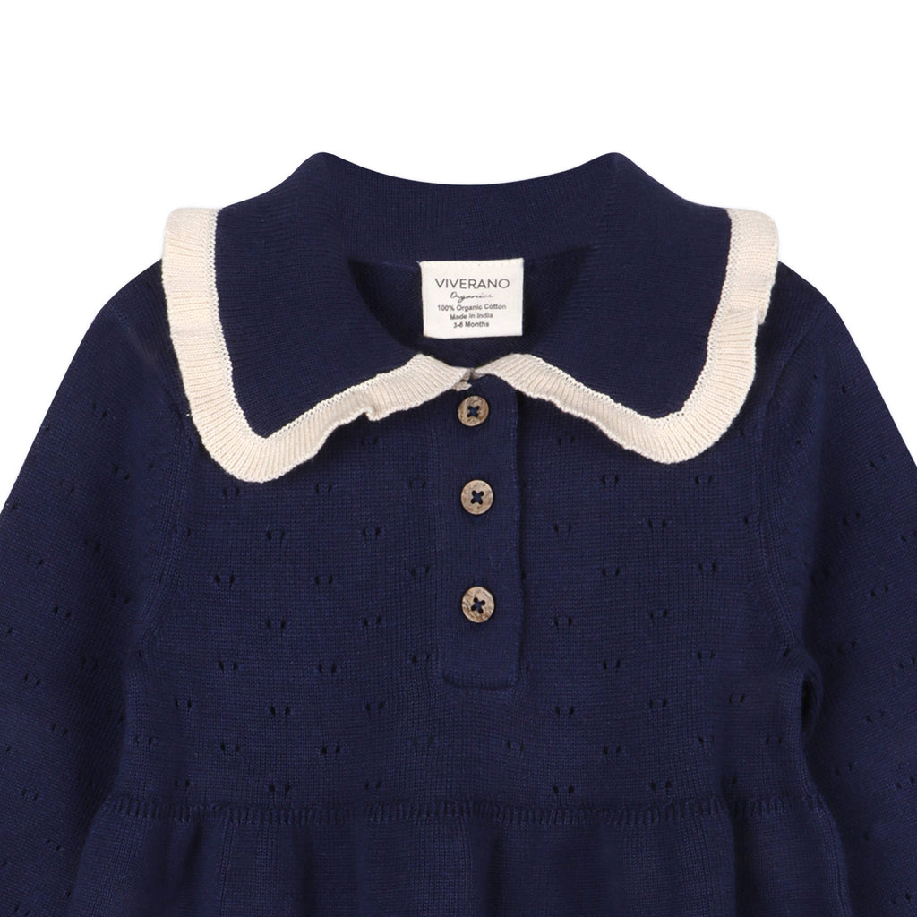 Adeline Ruffle Collar Baby Dress