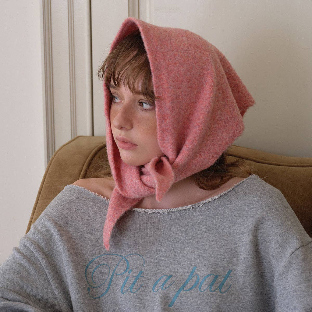 Wool Blend Triangle Scarf