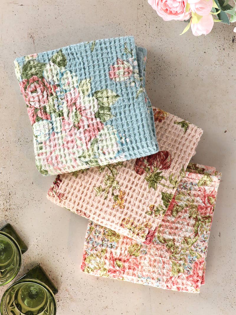 Heirloom Rose Pastel Patchwork Tea Towel