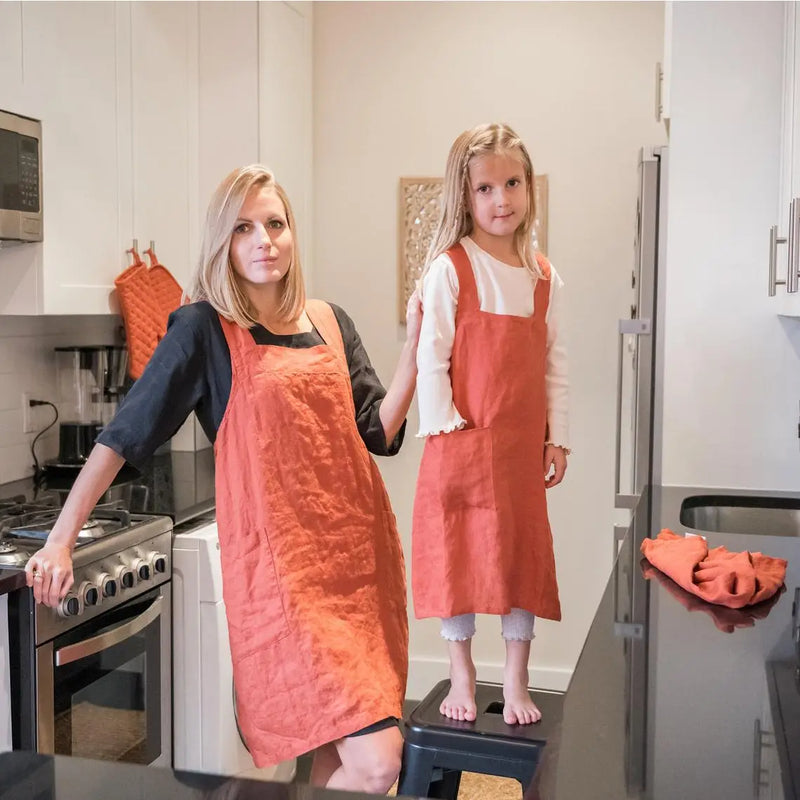 Linen Pinafore (Japanese Apron)