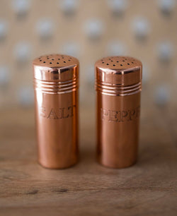 Copper Salt & Pepper Shakers