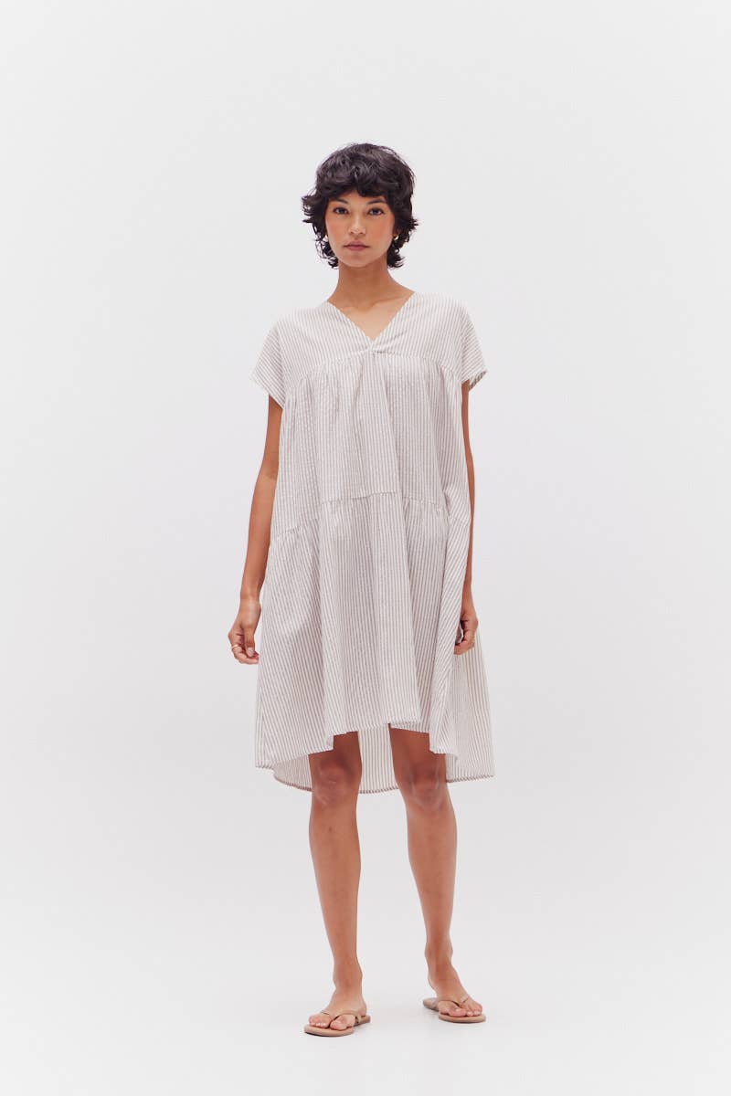 Loose Boxy Stripe Dress