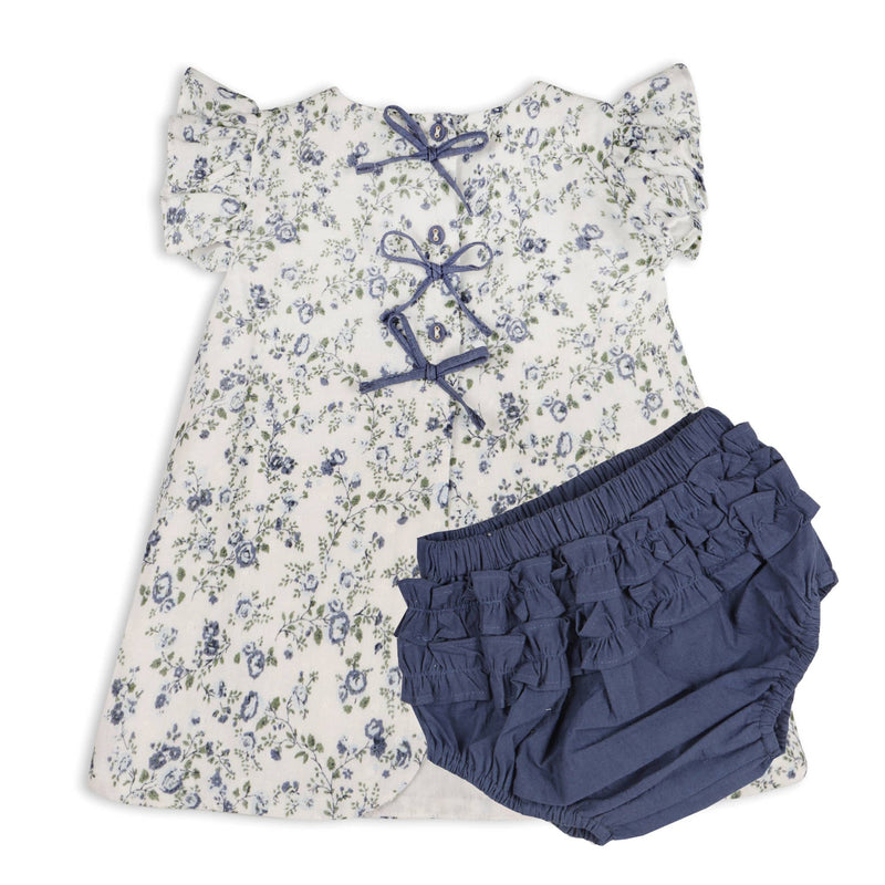Celia Floral Baby Bow Blouse +Bloomer (Organic)